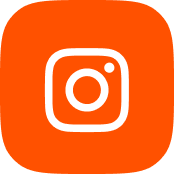 Icon representing Instagram: a camera or square with a rounded outline and a small circle inside.